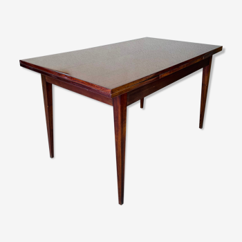 Mahogany dining table with extension cords