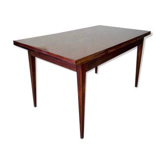 Mahogany dining table with extension cords