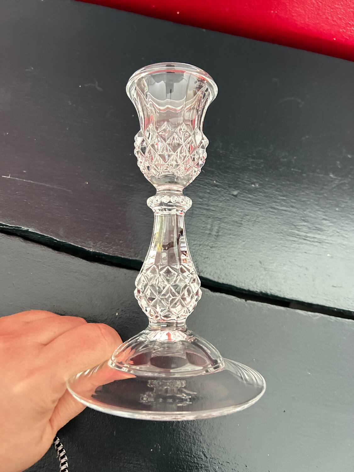 Crystal candle holder