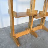 Bookcase on solid beech legs from the 80s
