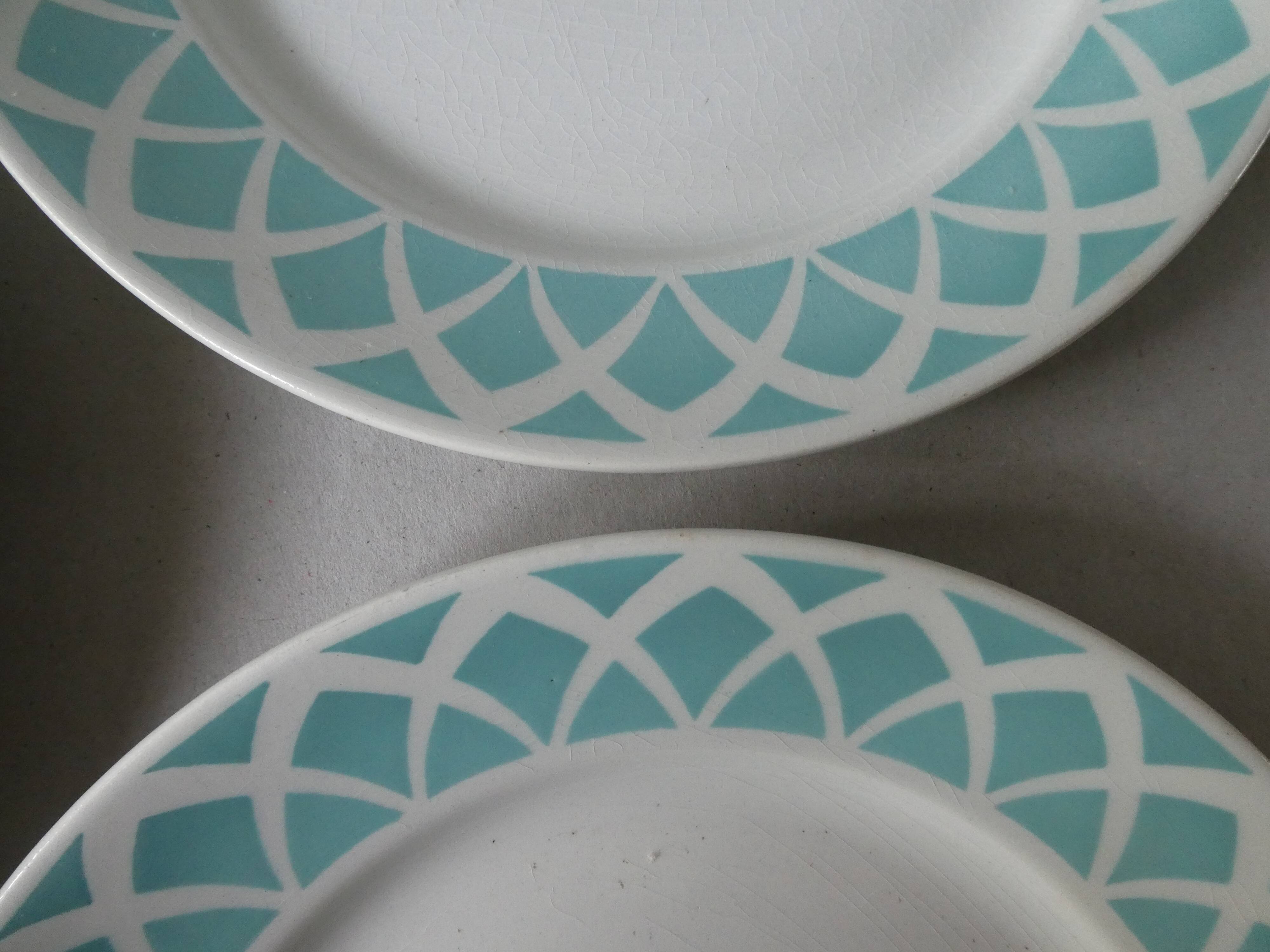 5 Badonviller ceramic plates
