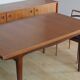 Dining table in rectangular teak extendable Scandinavian design
