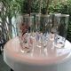 6 vintage cocktail glasses