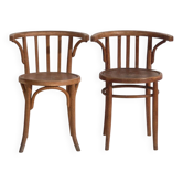 Paire de chaises style Thonet en bois courbé – Europe centrale, vers 1920