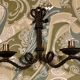 Paire d’appliques en fer forgé cordé