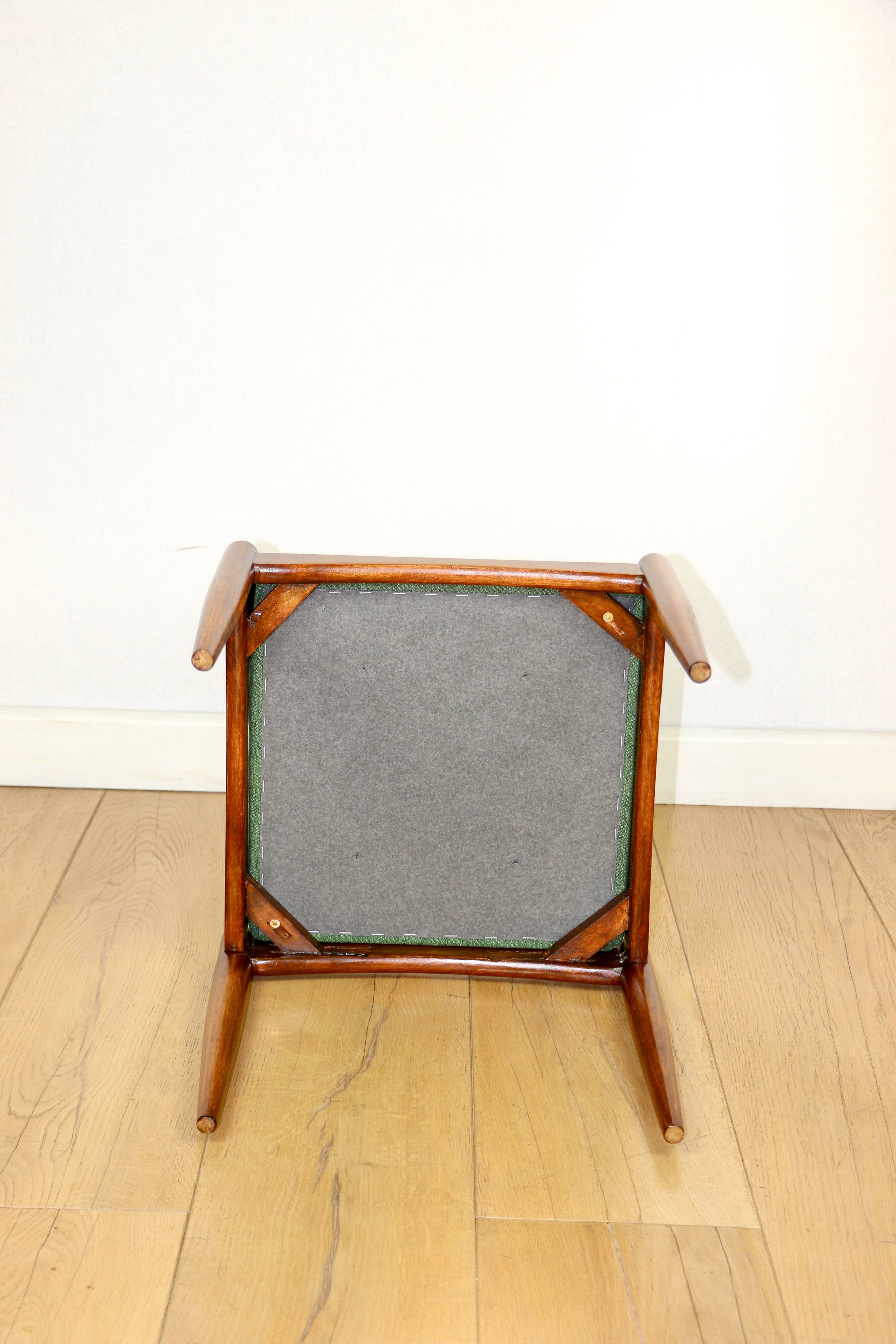 Tabouret Edmund Homa siège vert - tissu structurel