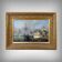 Tableau "Quay in Light", oil on panel, signed Jules d'Évry – Mid 19th century