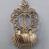 Cuillère coquille en argent 800 religieuse Italie Padoue années 1950