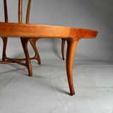 Large Circular Wooden Sofa, 1990s