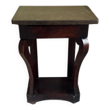 Console époque Restauration en Acajou et marbre