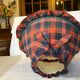 Abat jour en tartan vintage