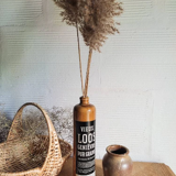 Vintage bottle, ceramic, brown