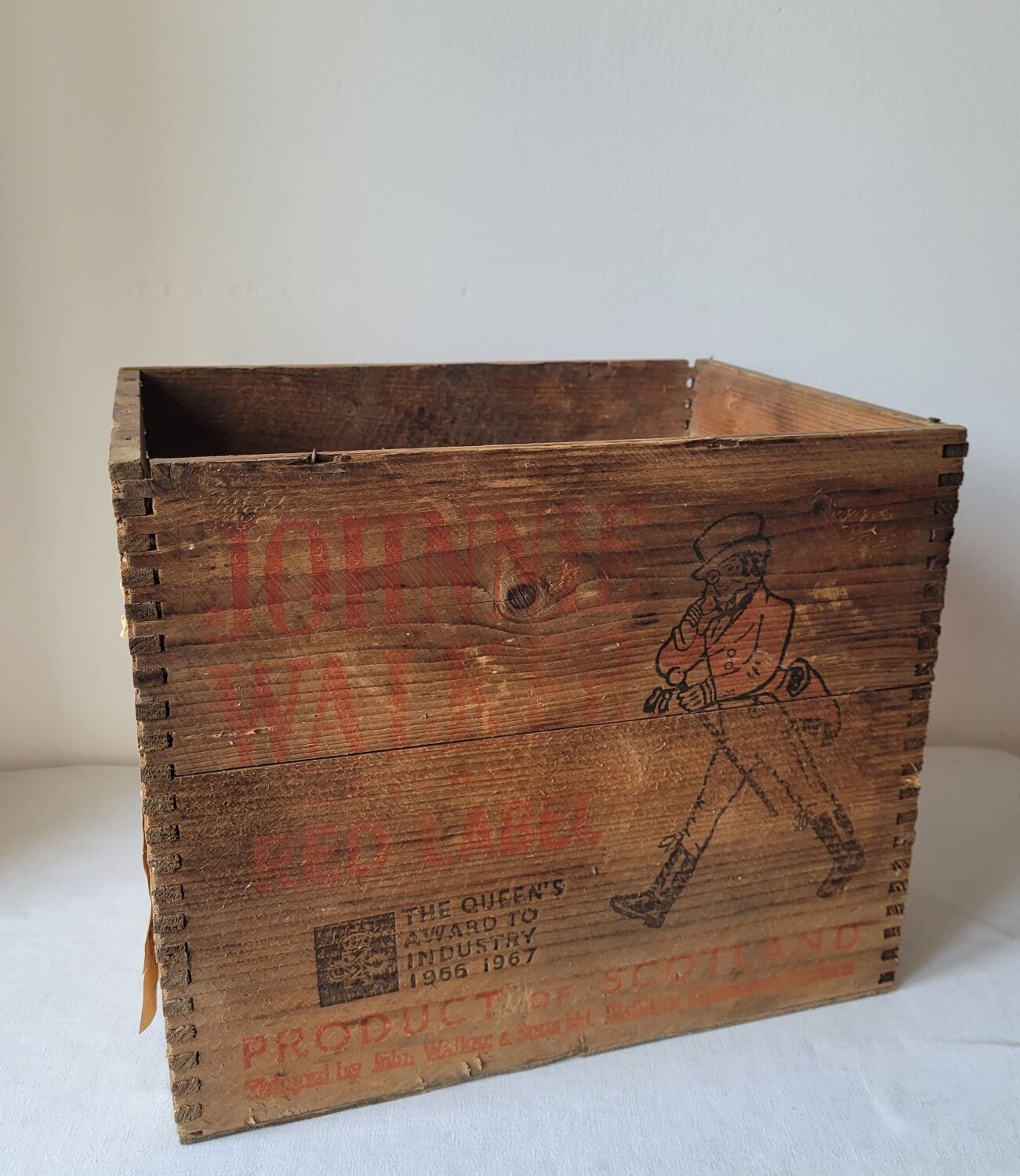 Johnnie Walker wooden crate