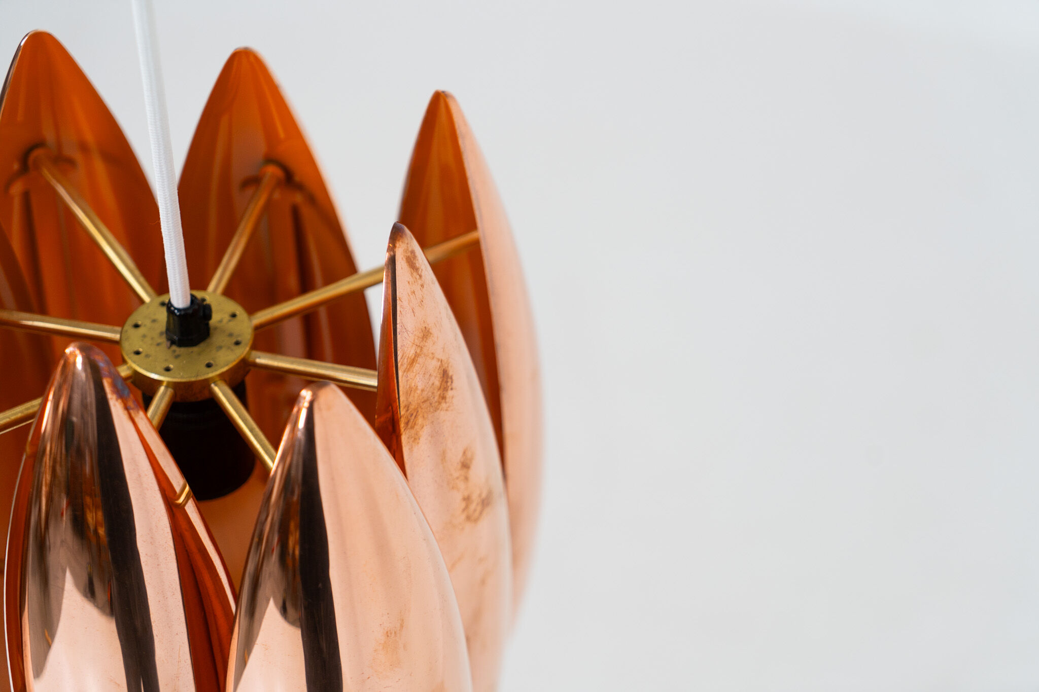 Copper “Kastor” pendant by Jo Hammerborg