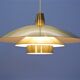 Large danish pendant in brass, 1960s