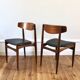 Set of 6 Scandinavian vintage teak chairs HW Klein 1960