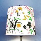 Mid-Century Modern Table Lamp in Brass with Vintage Gucci Shade