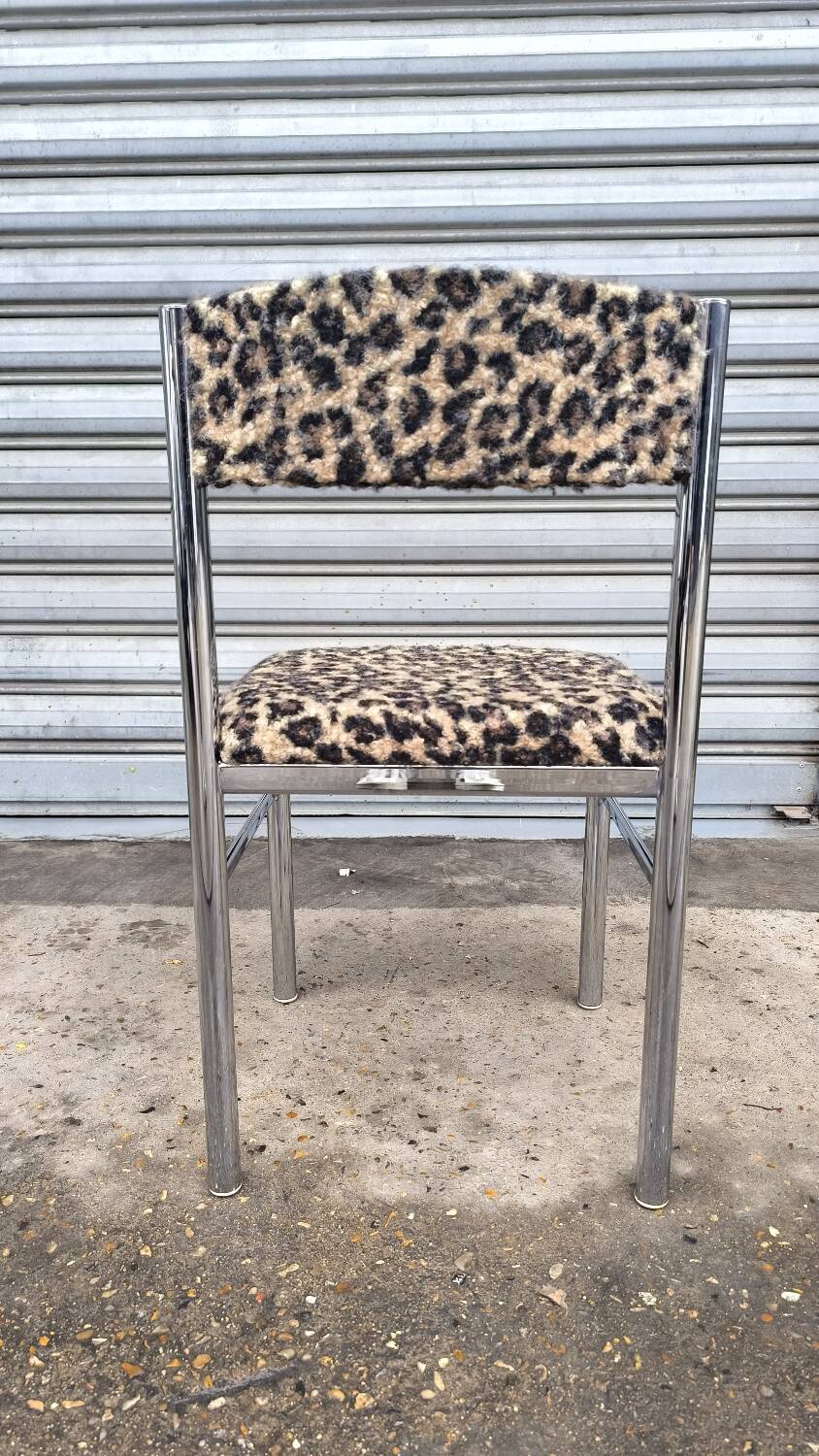 Chromed metal chair 1970