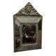 Richly Decorated French Cushion Mirror From The early 19th Century