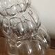 Carafe à motif de bulles en verre d’Empoli, années 1960/70