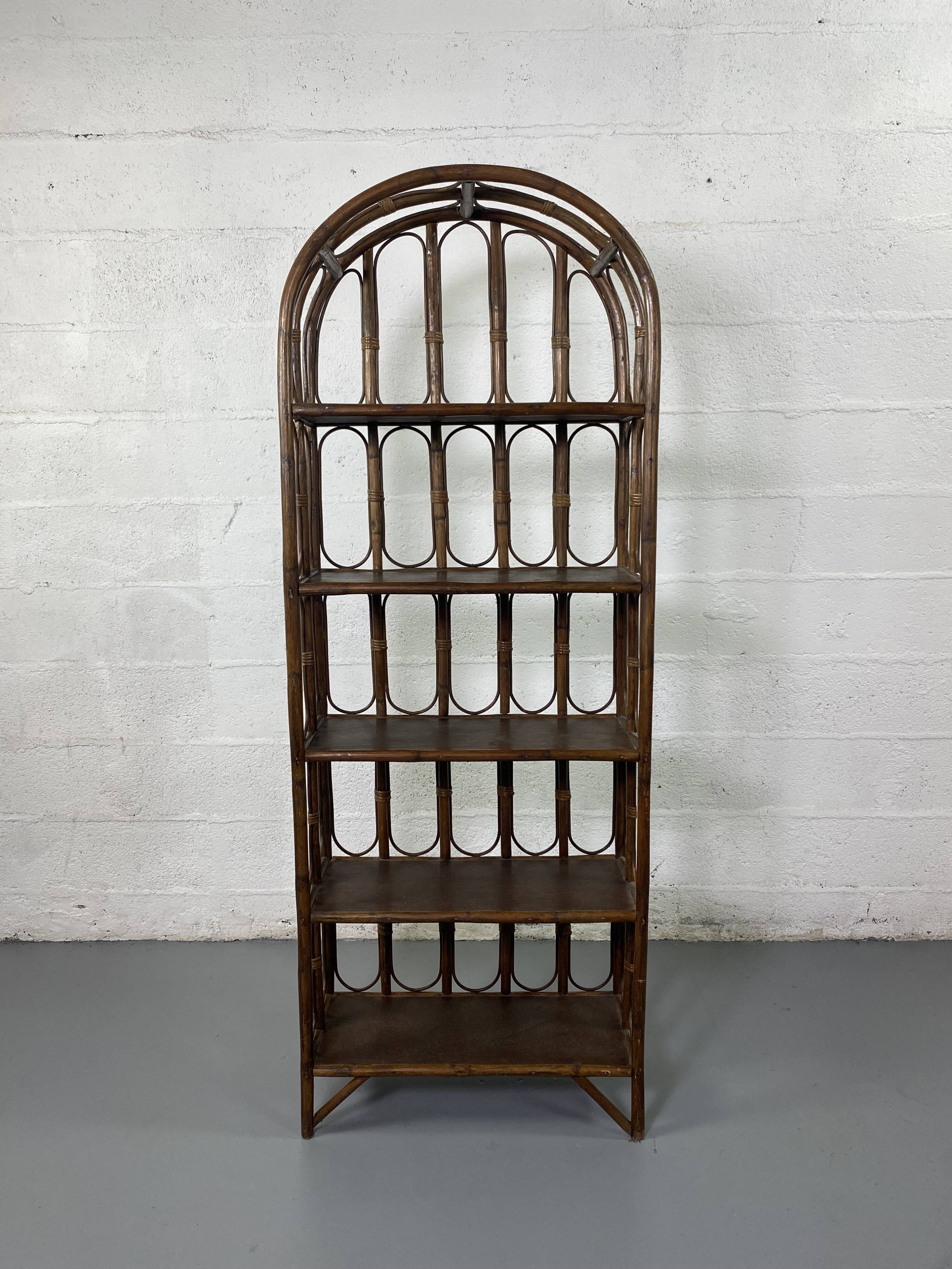 Rattan shelf