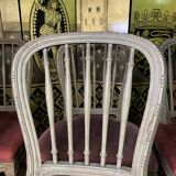 Suite of 8 chairs bars style Louis XVI 1950