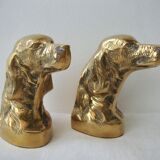 Brass cockers dog bookends