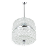 Suspension en verre facetté chromé style Karl Fagerlund des années 1960