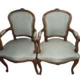 Fauteuils cabriolets style Louis XV