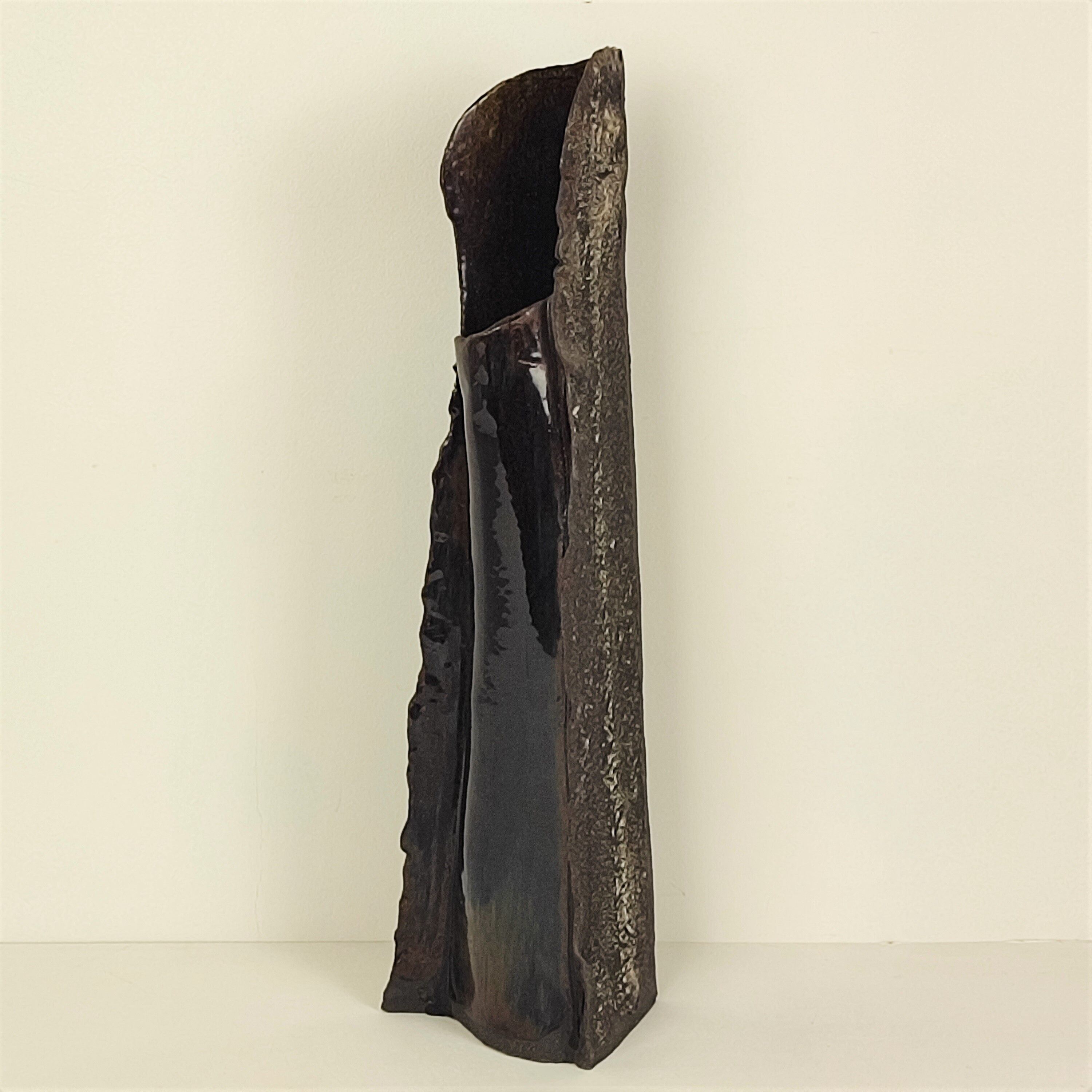 "Brutalist" ceramic vase