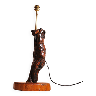 Vine wood lamp base