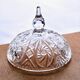 Large antique Bohemian crystal candy dish