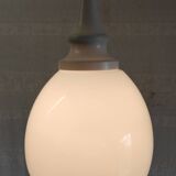 Scandinavian globe opaline suspension style - 1960s/70s