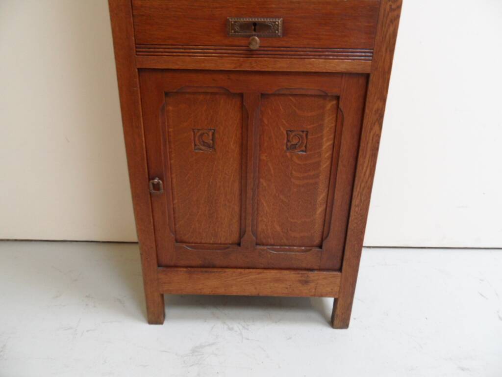 Antique oak filing cabinet