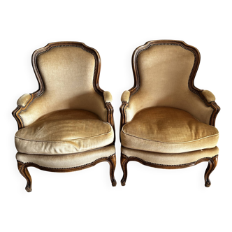 2 fauteuils style Louis XV