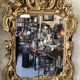 Louis XV period mirror in gilded wood and stucco, 18th century