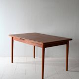 Table à manger extensible vintage scandinave en teck