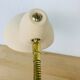 Pair of metal and brass lamps 50s Jean Boris Lacroix
