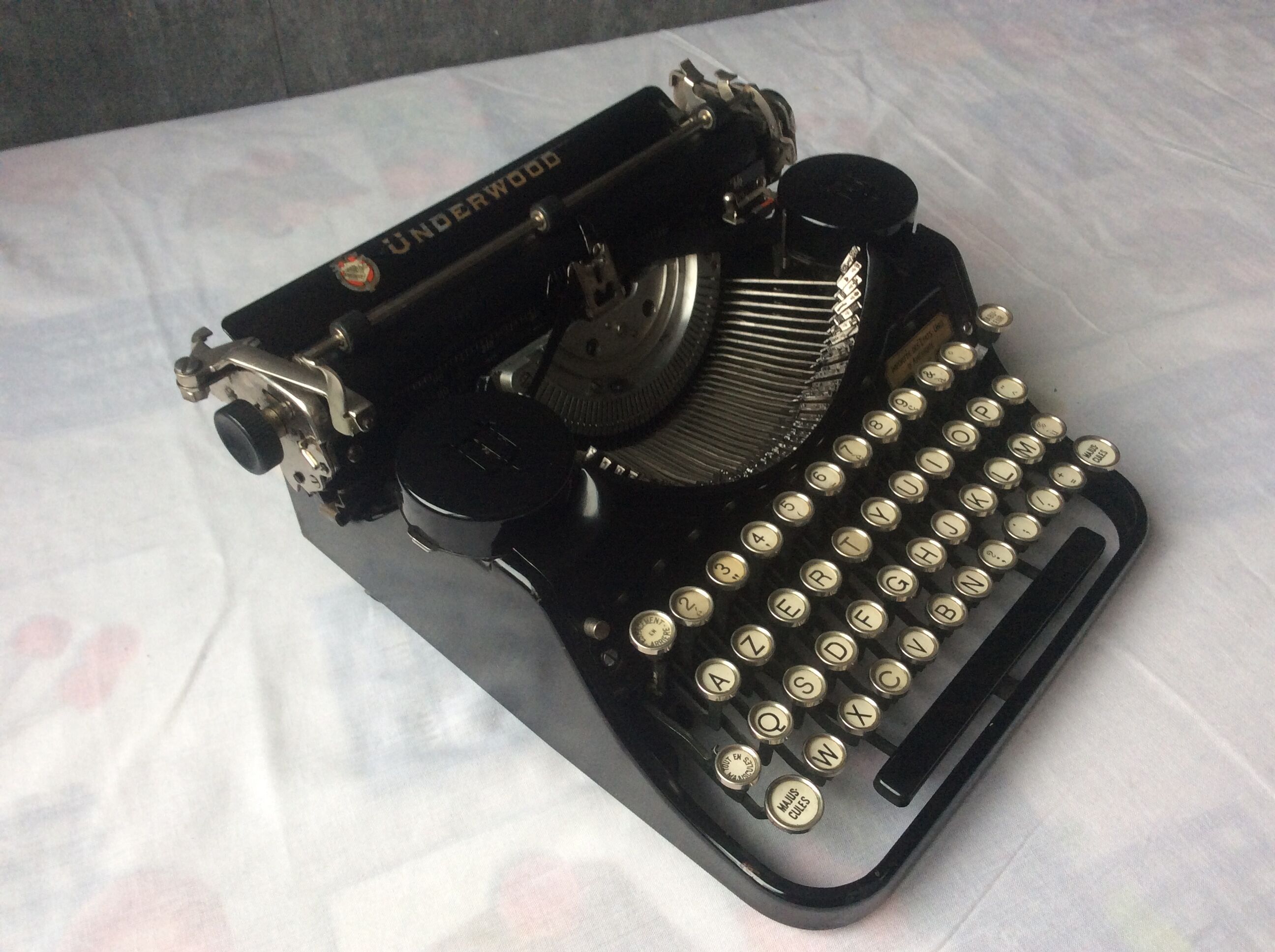 Old-time Underwood typewriter