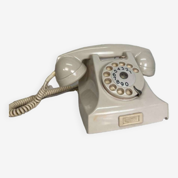 Téléphone vintage blanc en bakélite ericsson