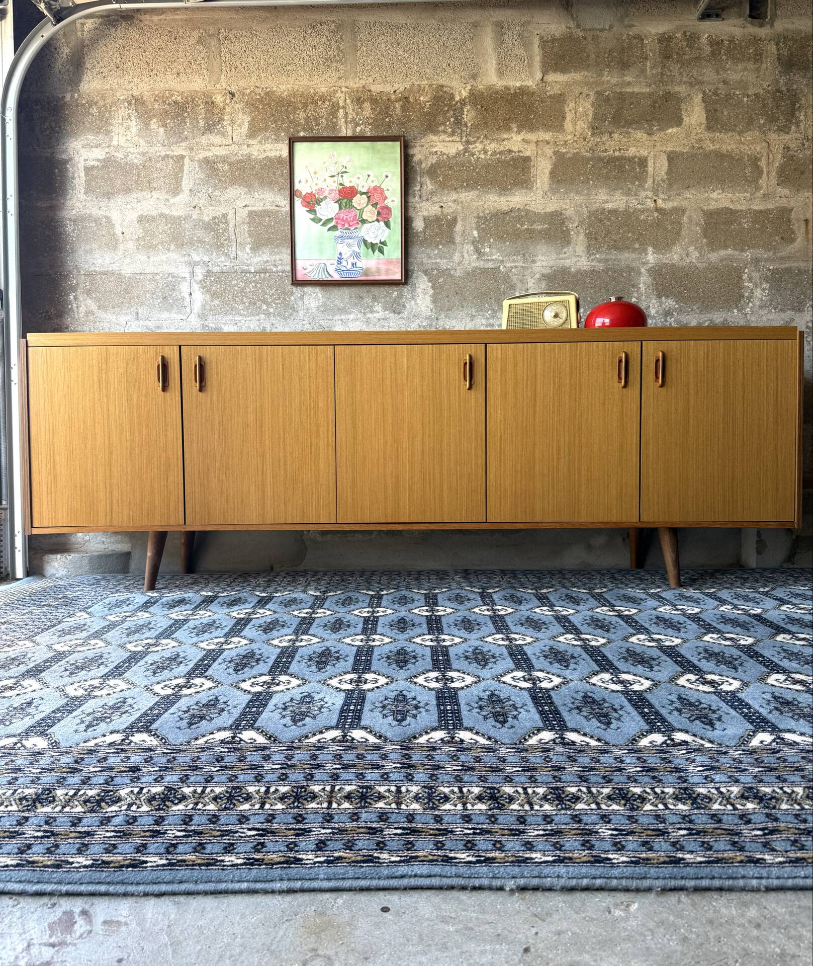 Enfilade scandinave vintage en teck, 1970