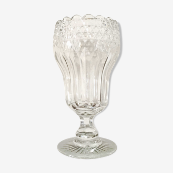 Vase 1960 cristal de bohême taillé