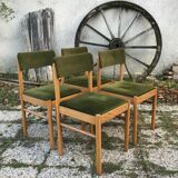 Set of 4 vintage Baumann chairs