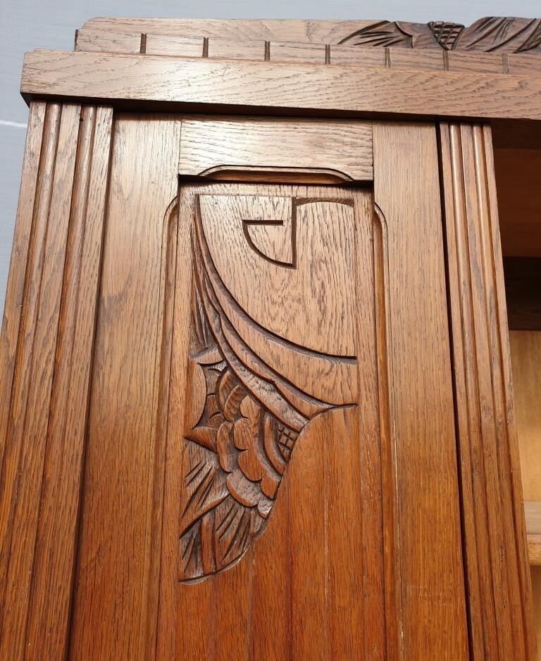 Art deco oak library