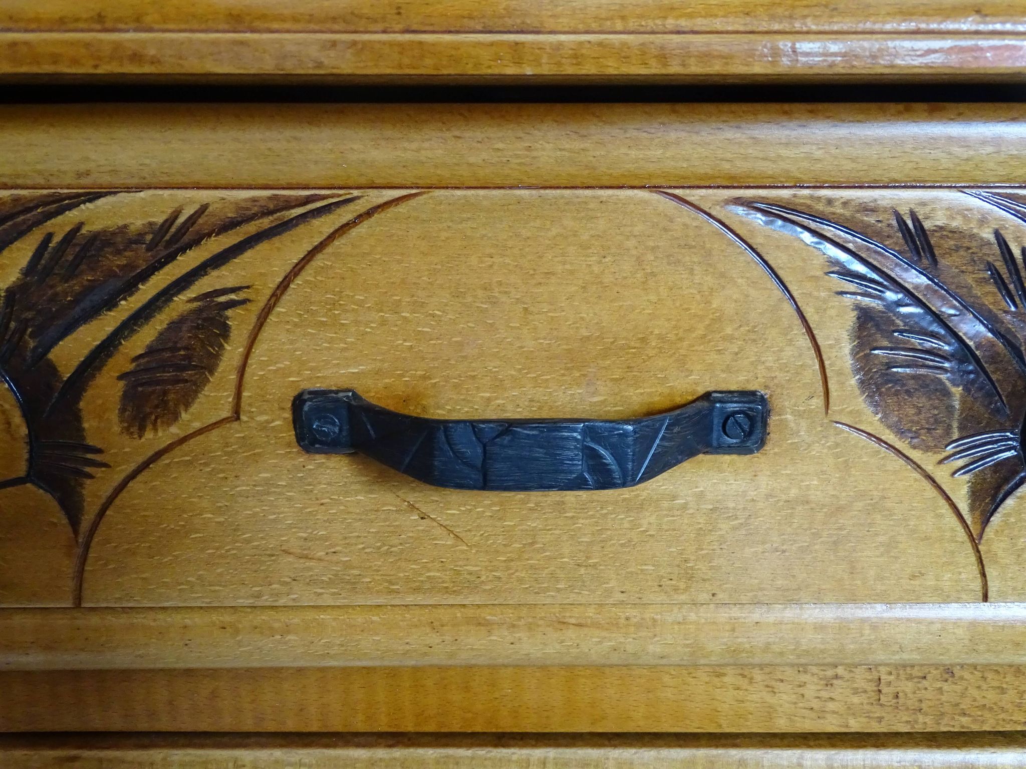 Chest of drawers 3 drawers art deco style in wood