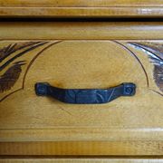Chest of drawers 3 drawers art deco style in wood