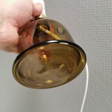 Holmegaard glass table lamp, by Michael Bang 1974 (Already discontinued in 1981) Model Meteor,
