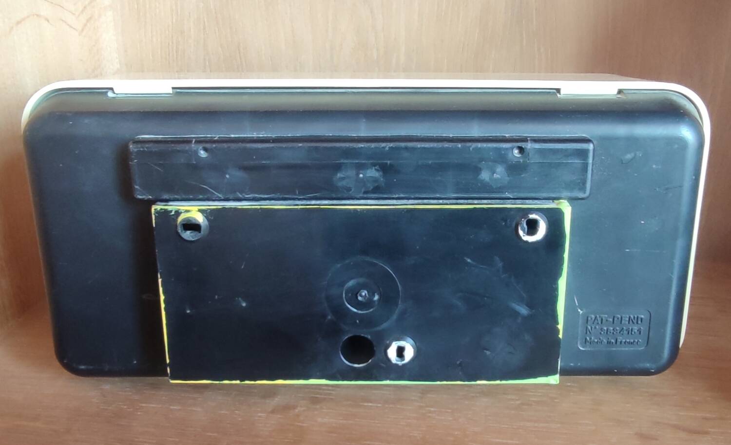 Old vintage Bodet clock with slats