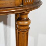 Small Beech Drum Table, Louis XVI style – 1920