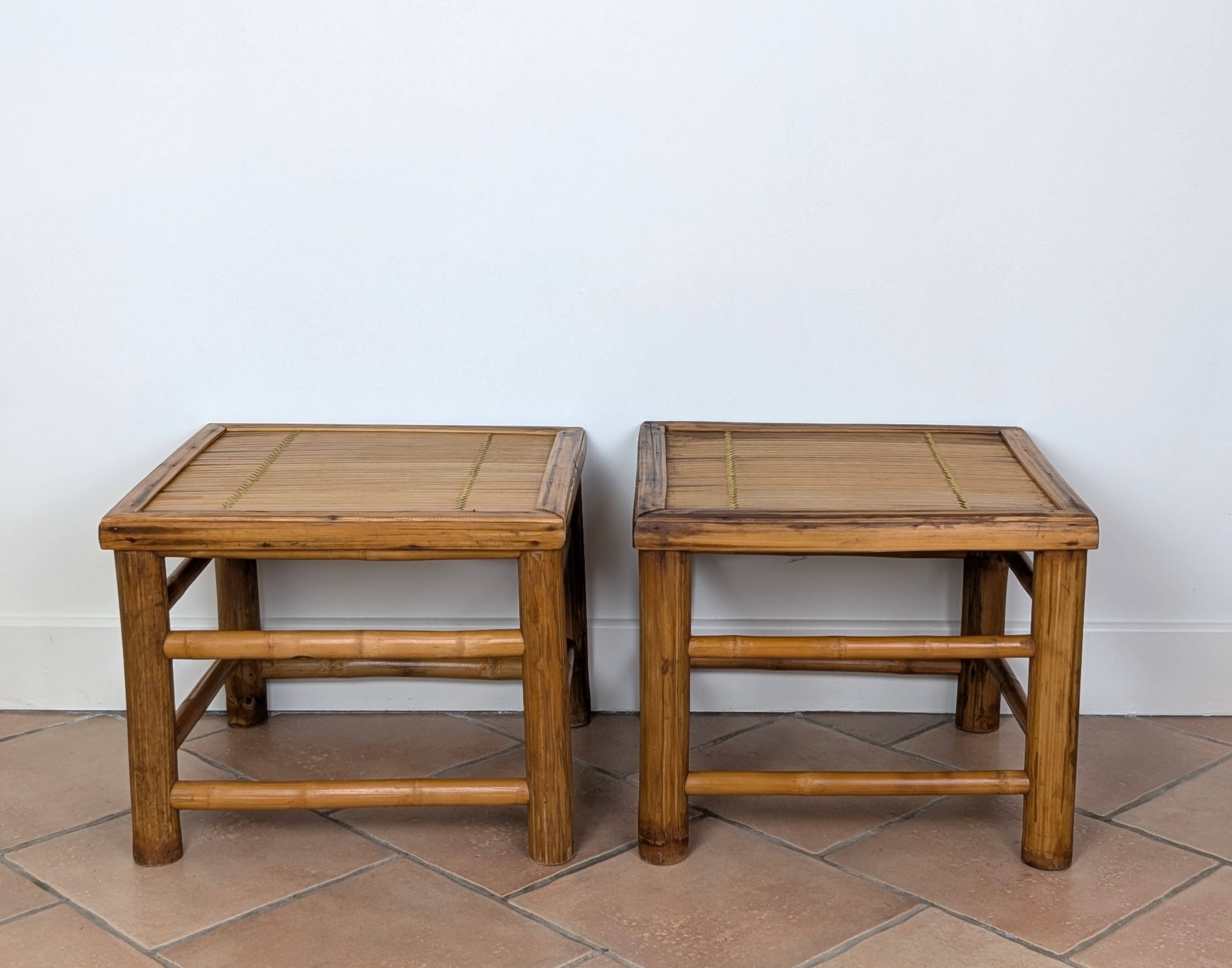 Chevets / bouts de canapé bambou